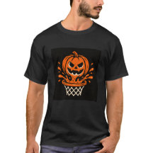 Halloween pumpkin basketball