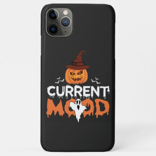Halloween Pumpkin Bat Current Mood Horror iPhone 11 Pro Max Case