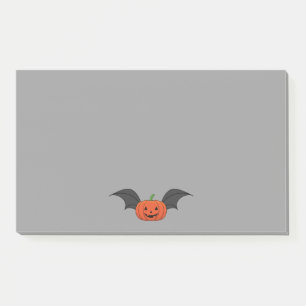 Halloween Pumpkin Bat Post-it Notes