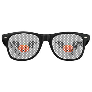 Halloween Pumpkin Bat Retro Sunglasses