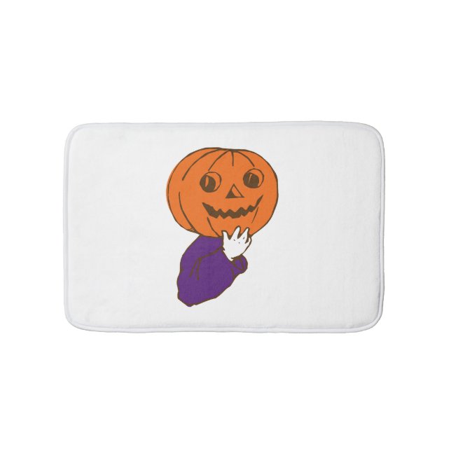 Halloween Pumpkin                      Bath Mat (Front)