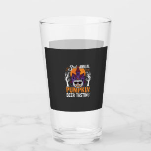 Halloween Pumpkin Beer Tasting Haunted House Glass