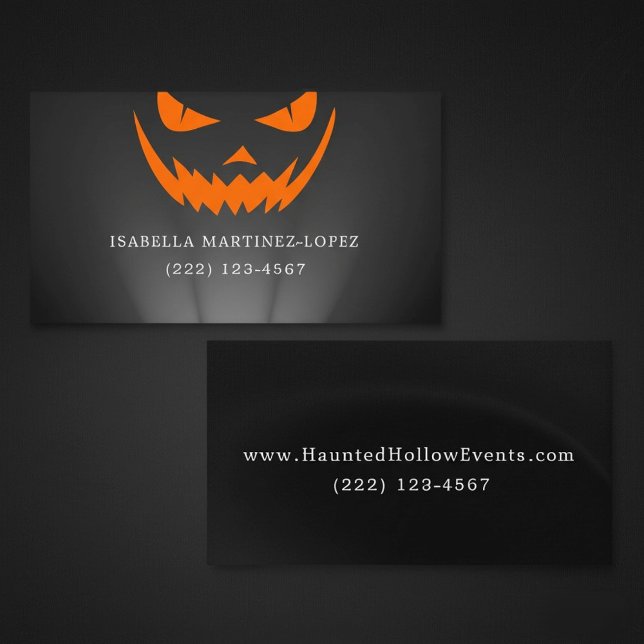 Halloween Pumpkin Business Card (Creator Uploaded)