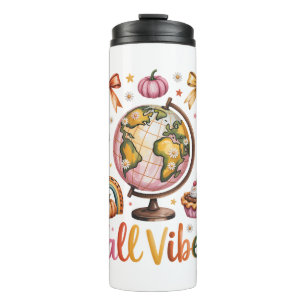 Halloween Pumpkin Camping Trip Thermal Tumbler