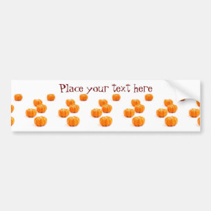 Halloween pumpkin candy bumper sticker