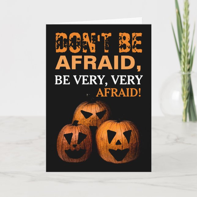 Halloween Pumpkin Card (Front)