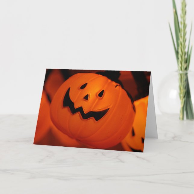Halloween Pumpkin Card (Front)
