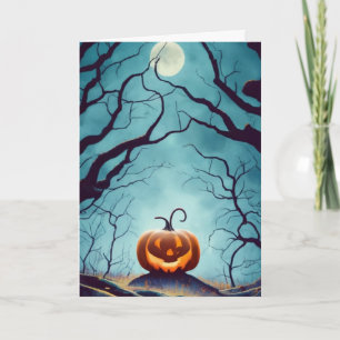 Halloween pumpkin card