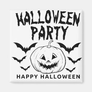 Halloween Pumpkin carving Party Fall Funny Magnet