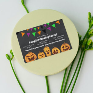 Halloween Pumpkin Carving Party Invitation