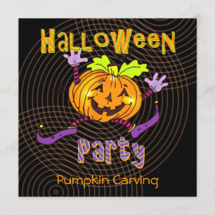 Halloween Pumpkin Carving Party Invitation