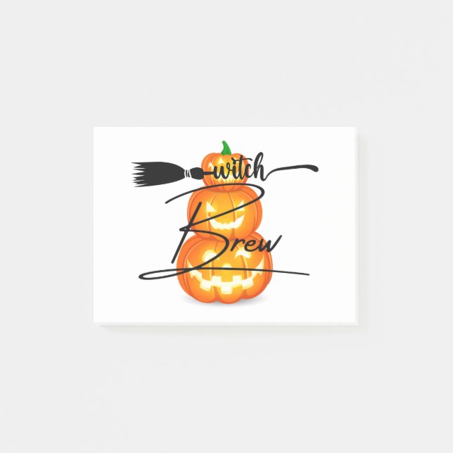 Halloween Pumpkin carving Party Post-it Notes (Front)
