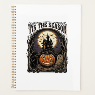 Halloween Pumpkin Cat Haunted Vintage Season Scene Planner