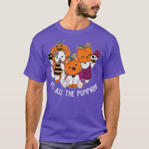 Halloween Pumpkin Cat Pet All The Pumpkins For Cat T-Shirt