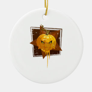 Halloween pumpkin                                  ceramic ornament
