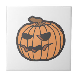 Halloween pumpkin ceramic tile