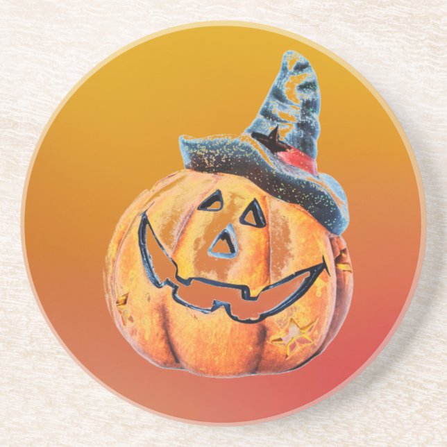 Halloween Pumpkin Coaster (Front)