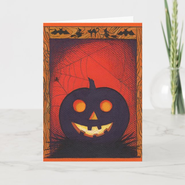Halloween Pumpkin Collage Card (Front)