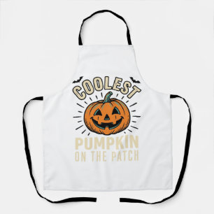 Halloween Pumpkin Coolest On The Patch Vintage_1 Apron