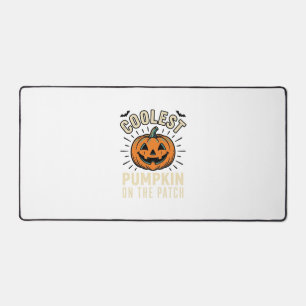 Halloween Pumpkin Coolest On The Patch Vintage_1 Desk Mat