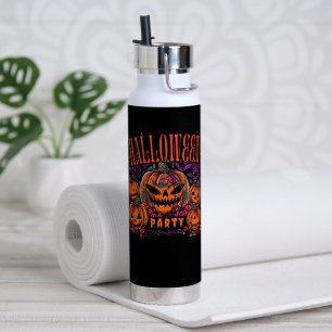 Halloween, Pumpkin Coven Bloom, Gothic Water Bottle