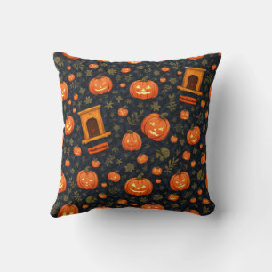halloween pumpkin cushion