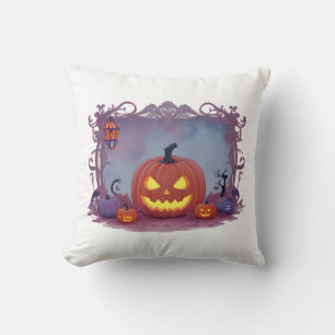 Halloween pumpkin cushion