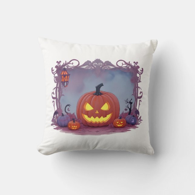 Halloween pumpkin cushion (Front)