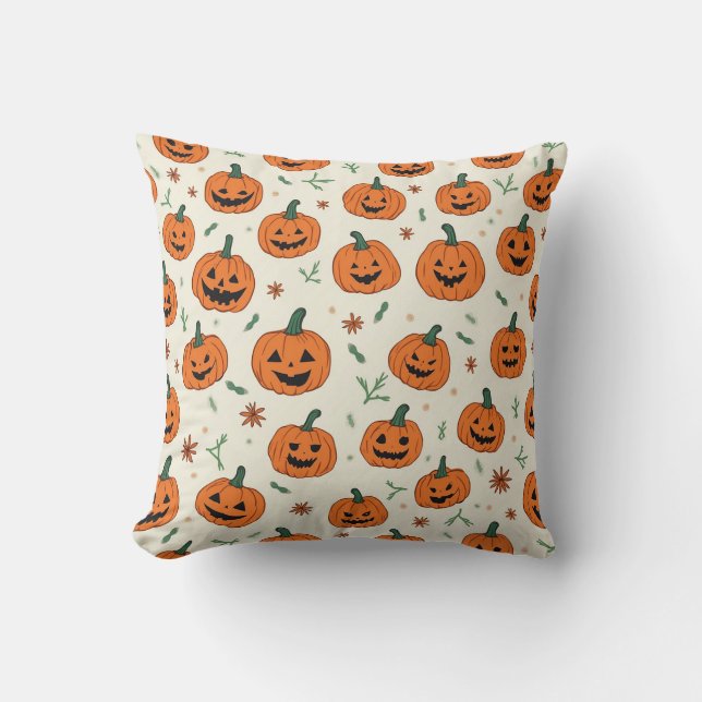 Halloween Pumpkin Cushion (Front)