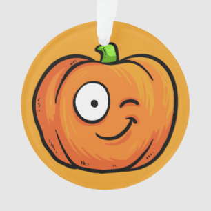 Halloween Pumpkin custom text ornament 6