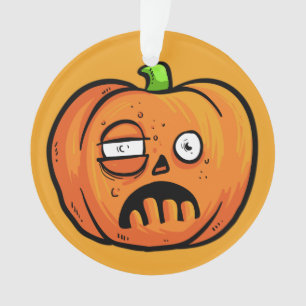Halloween Pumpkin custom text ornament 8