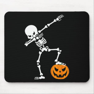 Halloween Pumpkin Dabbing Skeleton For Men Women K Mouse Pad