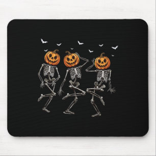 Halloween Pumpkin Dancing Skeleton Costume Women M Mouse Pad