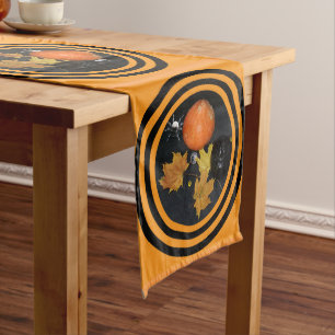 Halloween Pumpkin decorating Medium Table Runner