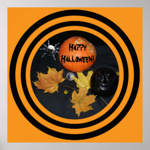 Halloween Pumpkin decorating Poster