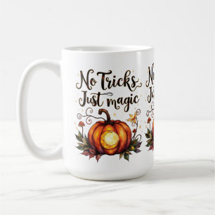 Halloween Pumpkin Design No Tricks Just Magic Coffee Mug