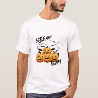 Halloween Pumpkin Design T-Shirt