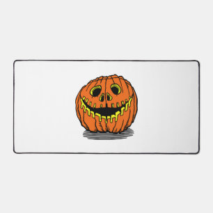 halloween pumpkin desk mat