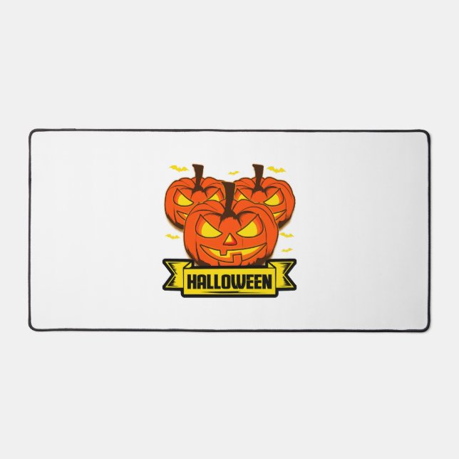 Halloween Pumpkin                            Desk Mat (Front)