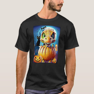 Halloween Pumpkin Dinosaur Animal Costume T-Shirt
