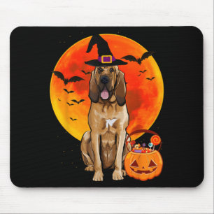 Halloween Pumpkin Dog Saint Hubert Dog Mouse Pad