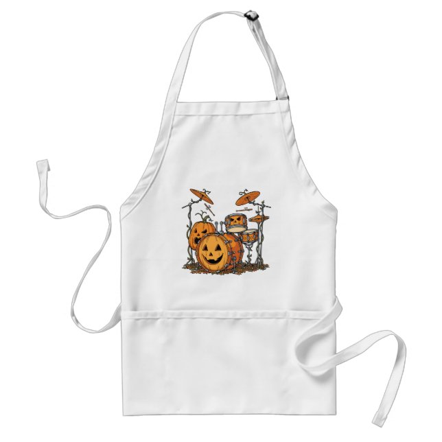 Halloween Pumpkin Drum Set Standard Apron (Front)