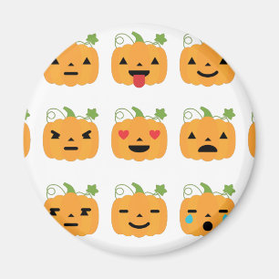halloween pumpkin emojis magnet