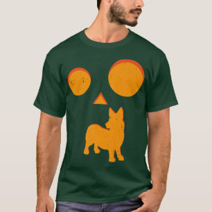 Halloween Pumpkin Eyes Corgi Dog Funny Halloween D T-Shirt