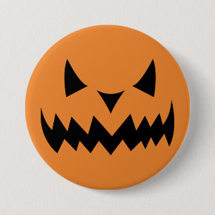 Halloween Pumpkin Face 7.5 Cm Round Badge