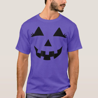 Halloween Pumpkin Face Costume Men Women Kids  T-Shirt