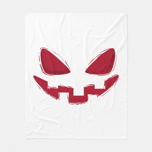 Halloween Pumpkin Face   Fleece Blanket (Front)