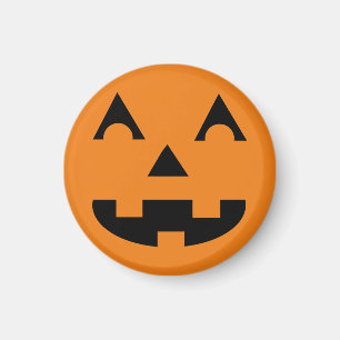 Halloween Pumpkin Face Magnet