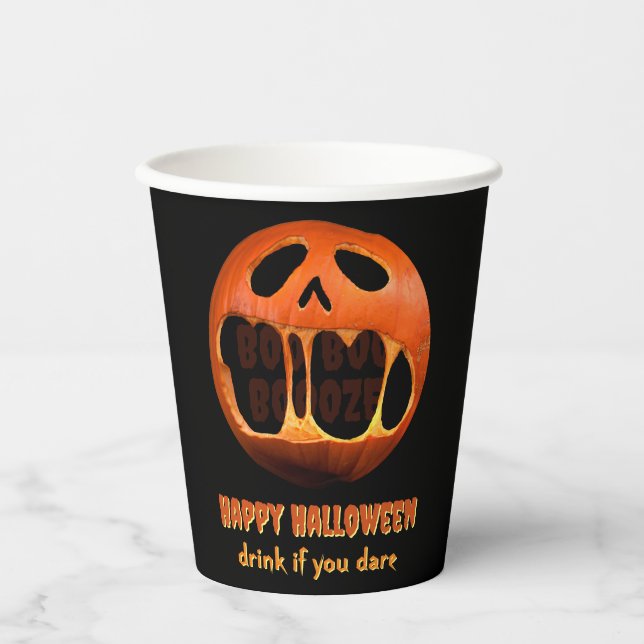 Halloween pumpkin face party Paper cup (Front)