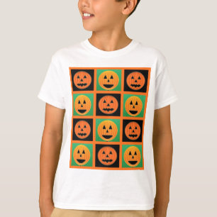 Halloween pumpkin face pattern T-Shirt